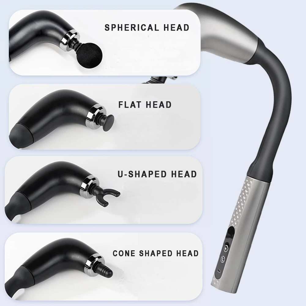 Extended Handle Deep Tissue Massage Gun
