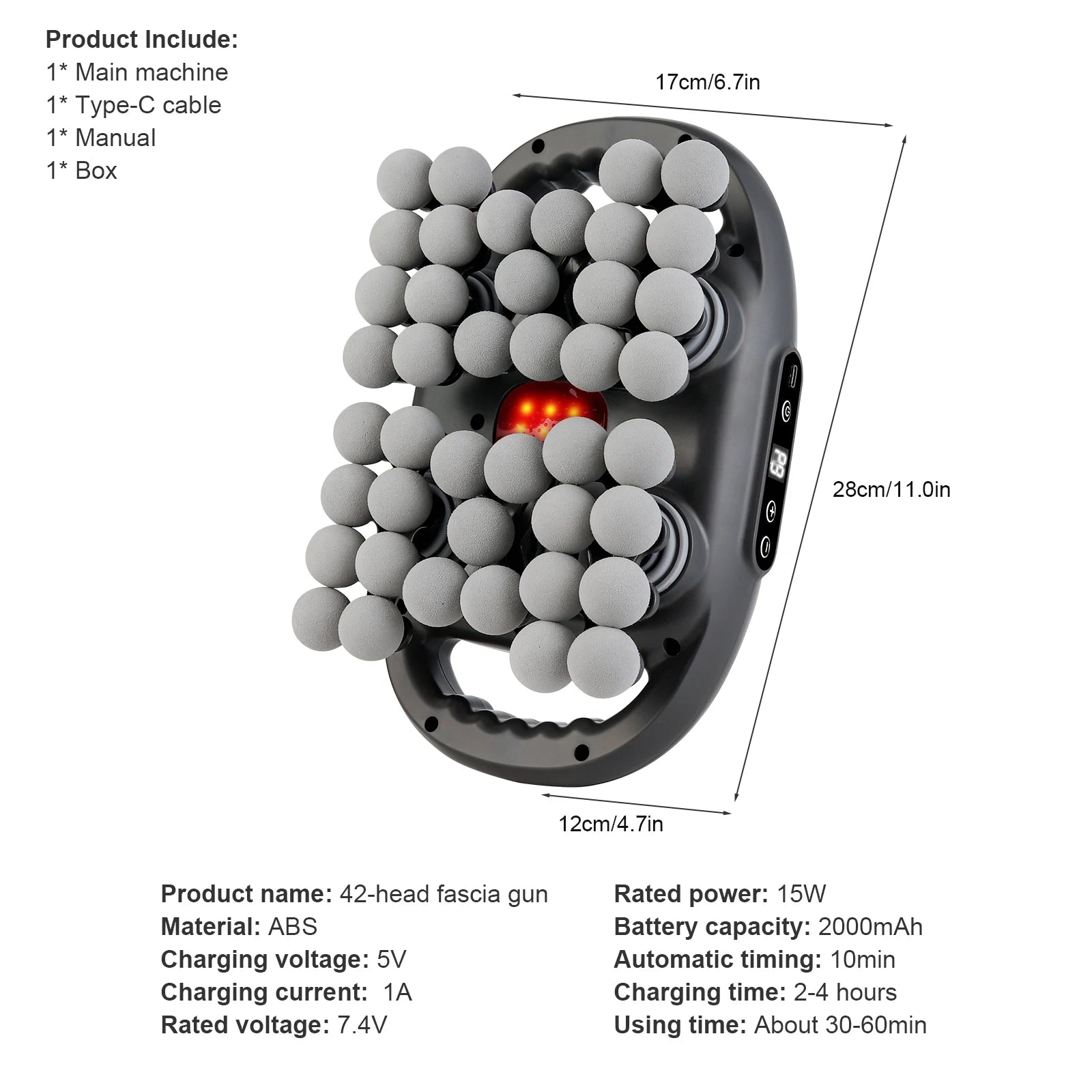 42 Head Deep Tissue Massage Gun
